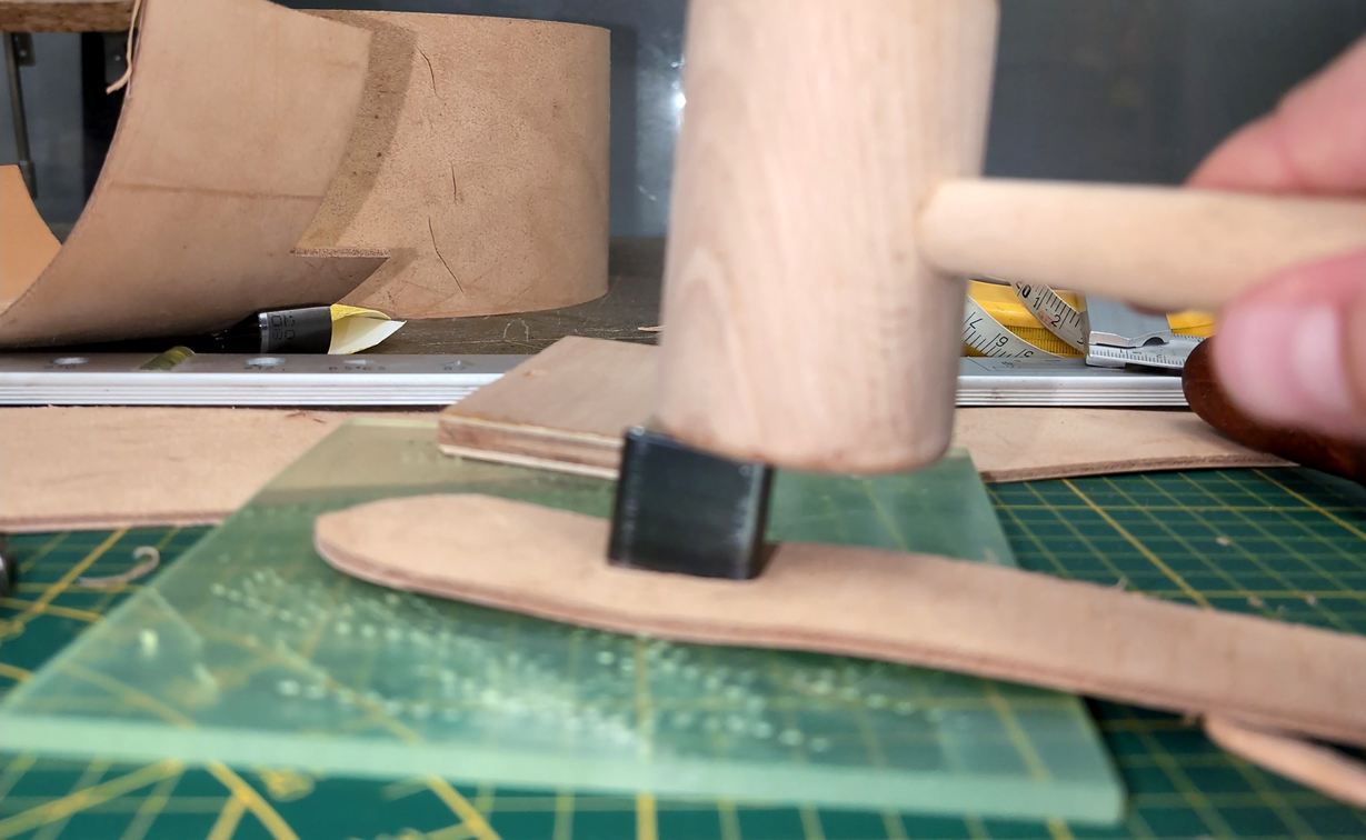 punching the prong hole